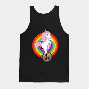 Unicorn, unibrow, unicycle Tank Top